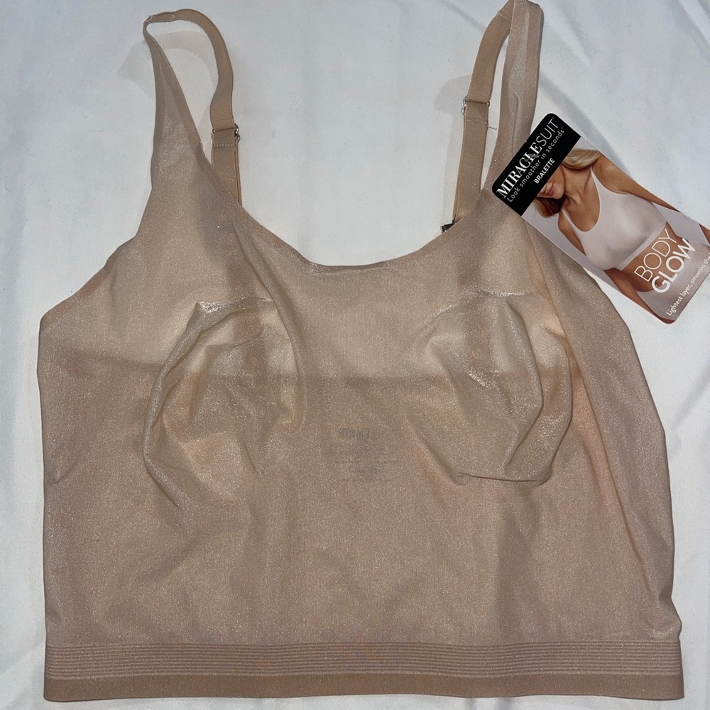 Miraclesuit NWT Bralette Beige